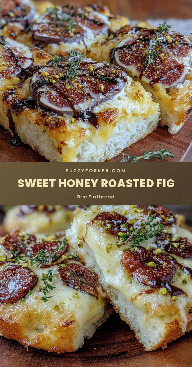 honey roasted fig and brie flatbread recipe