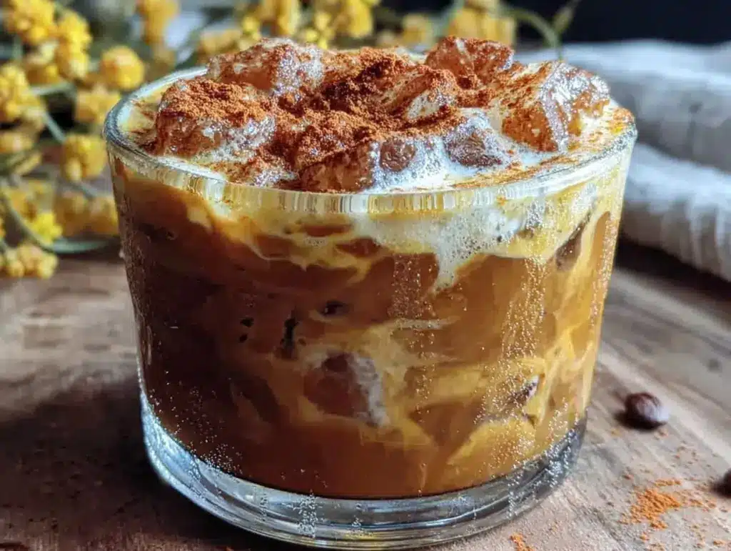 iced pumpkin chai latte - featured image