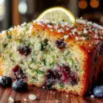 lemon blueberry zucchini bread - featured image