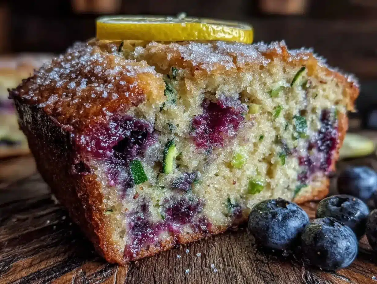 lemon blueberry zucchini bread preparation steps