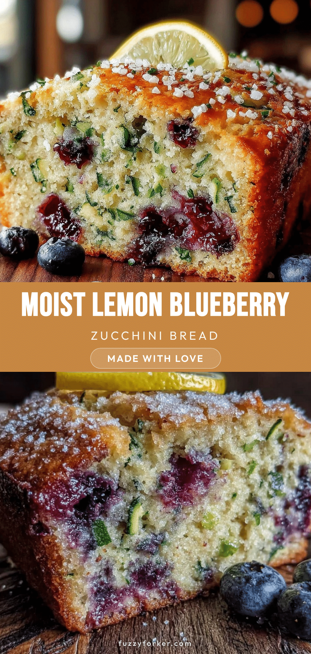 lemon blueberry zucchini bread recipe