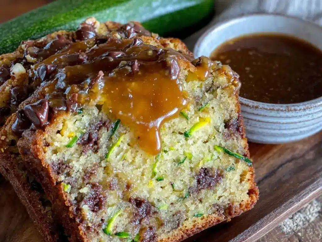 moist chocolate chip zucchini bread - featured image