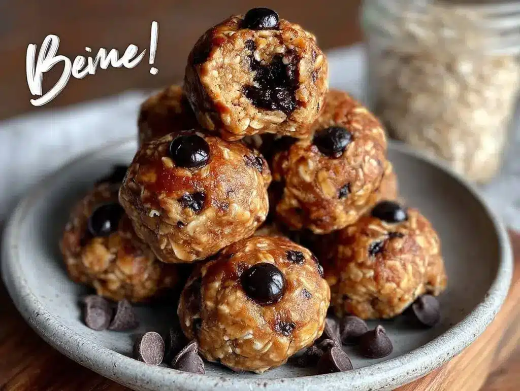no-bake peanut butter energy bites - featured image