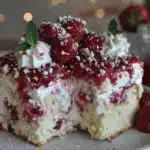 no-churn strawberry shortcake ice cream cake - featured image