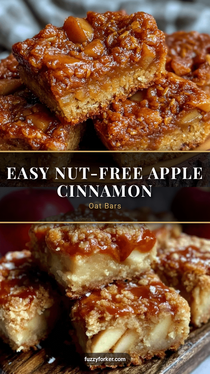 nut-free apple cinnamon oat bars recipe