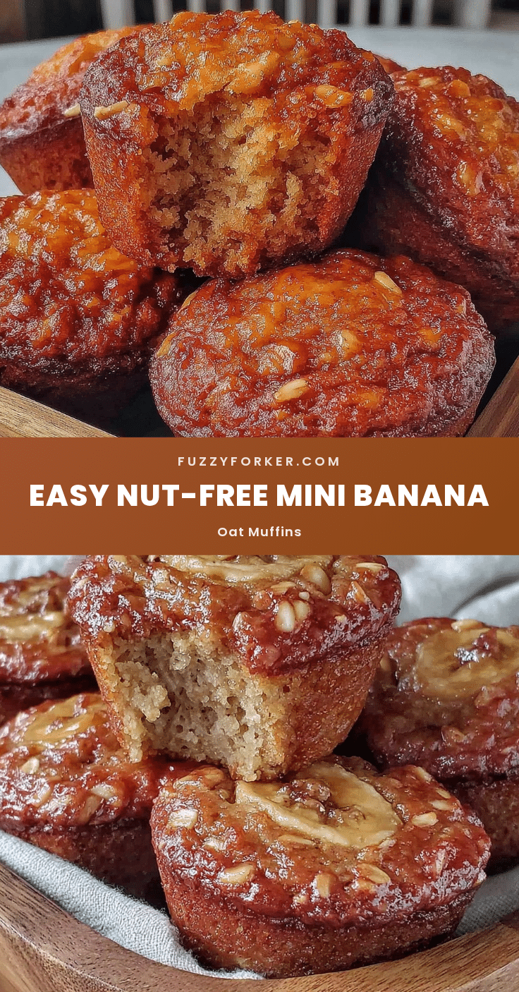 nut-free mini banana oat muffins recipe