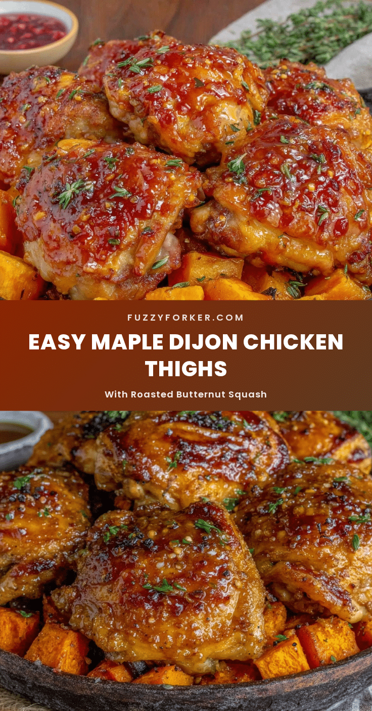 one-pan maple Dijon chicken thighs recipe