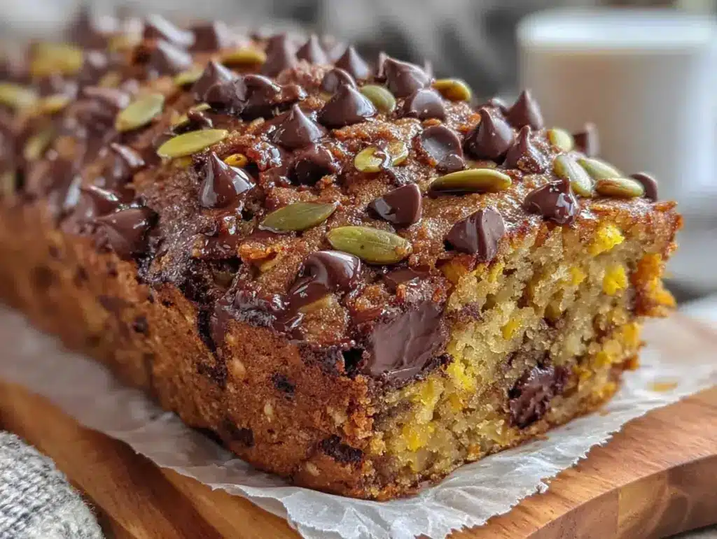 pumpkin chocolate chip sourdough bread - featured image