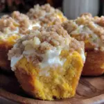 pumpkin cream cheese muffins - featured image