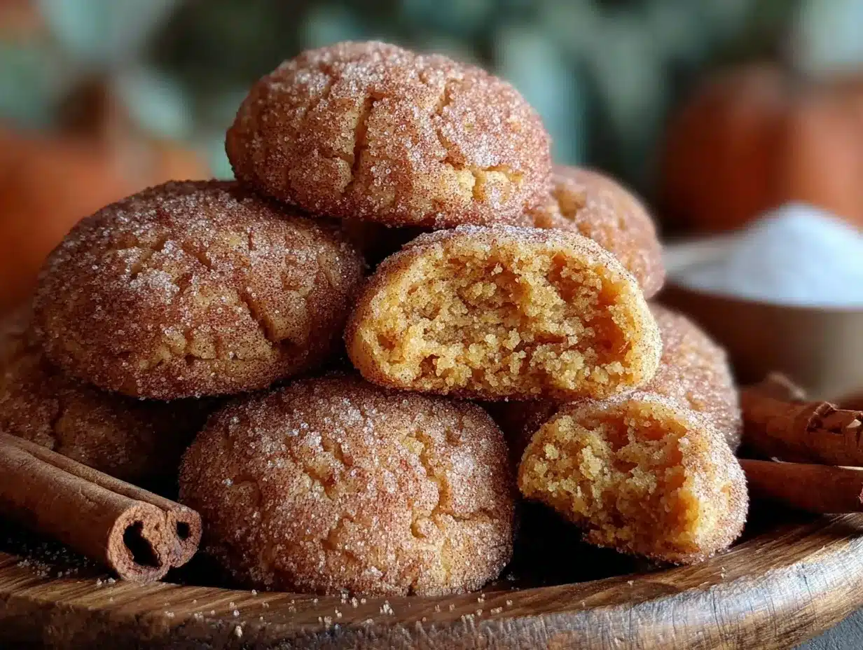 pumpkin snickerdoodle cookies preparation steps