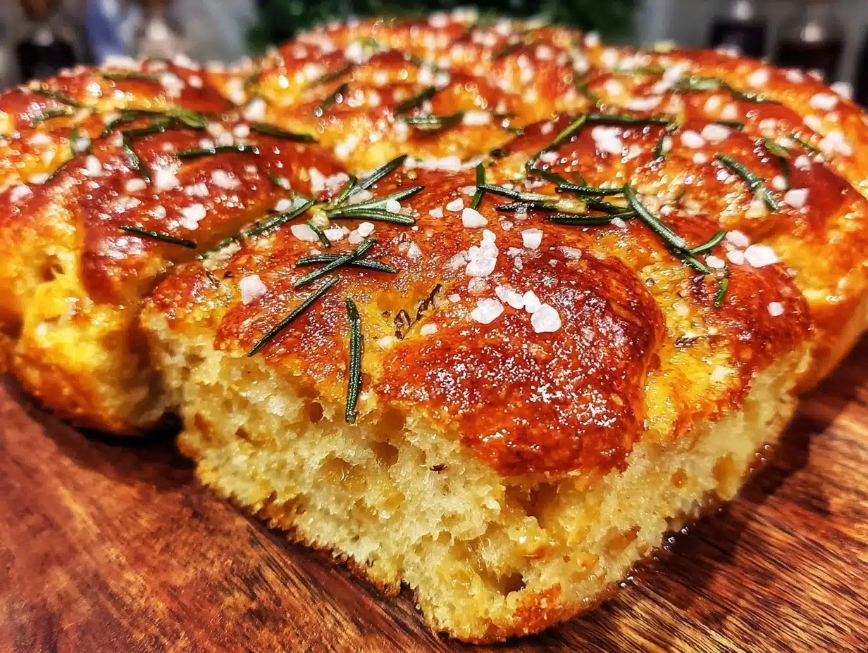quick fluffy sourdough focaccia - featured image