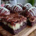 Reeses Peanut Butter Football Brownies - featured image