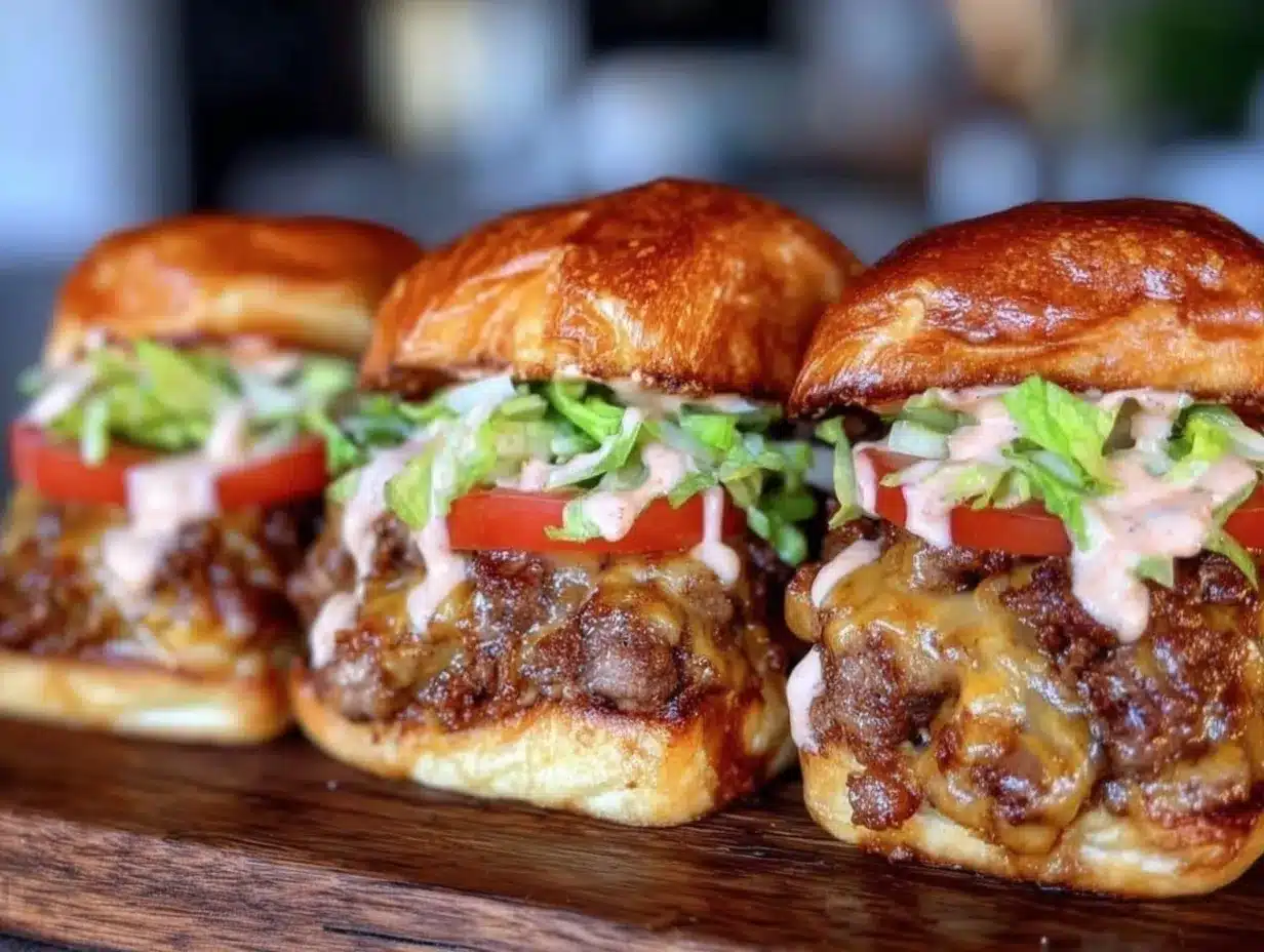 savory smash burger sliders preparation steps