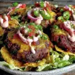 savory smash burger taco bowl - featured image