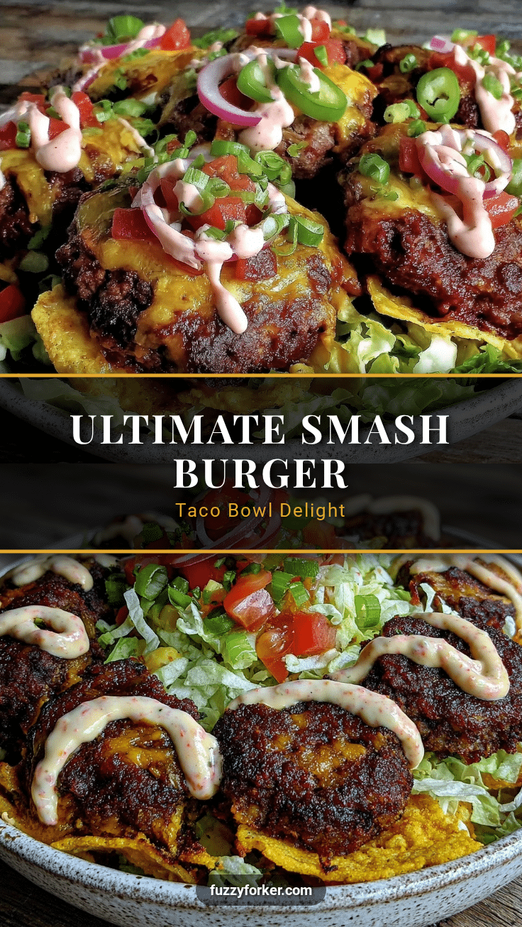 savory smash burger taco bowl recipe