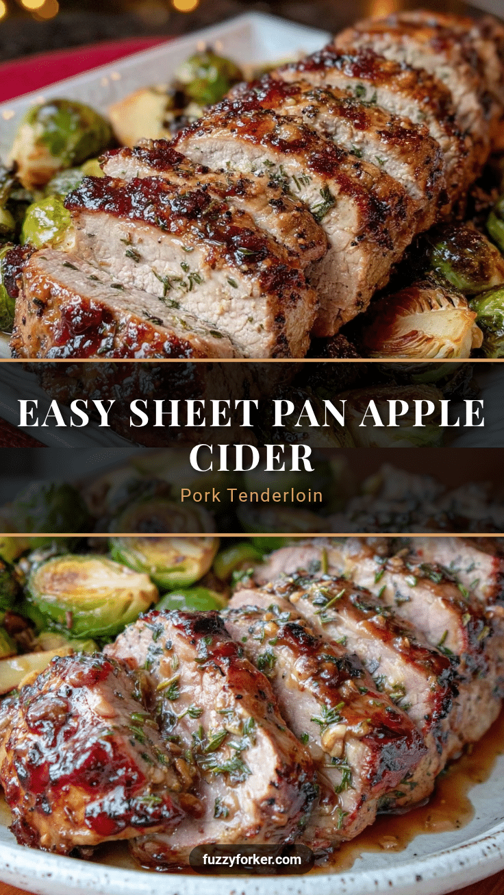sheet pan apple cider pork tenderloin recipe