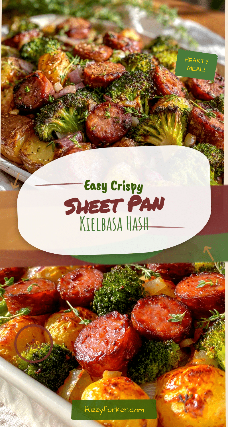 sheet pan kielbasa and potato hash recipe