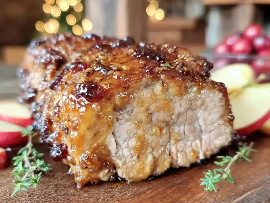 slow cooker honey garlic pork tenderloin - featured image