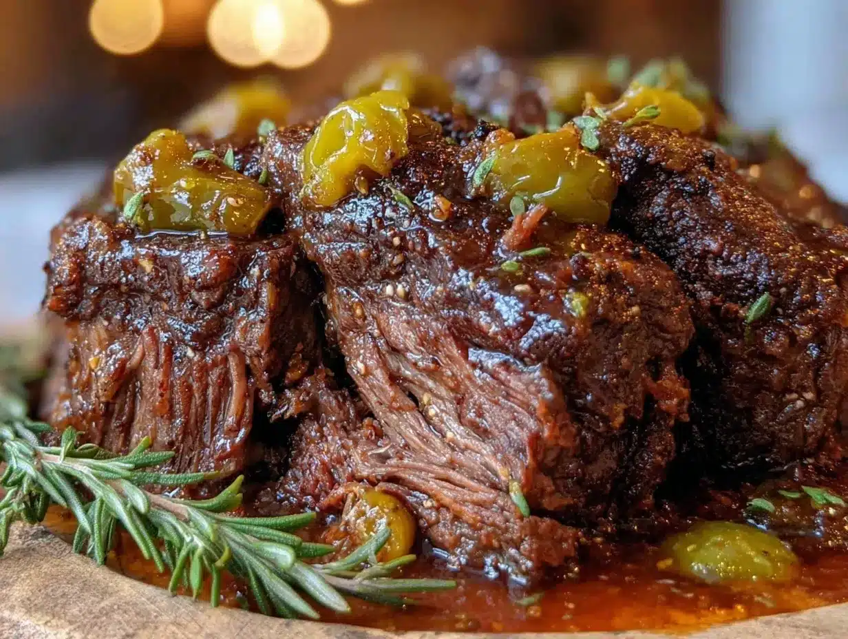 slow cooker mississippi pot roast preparation steps