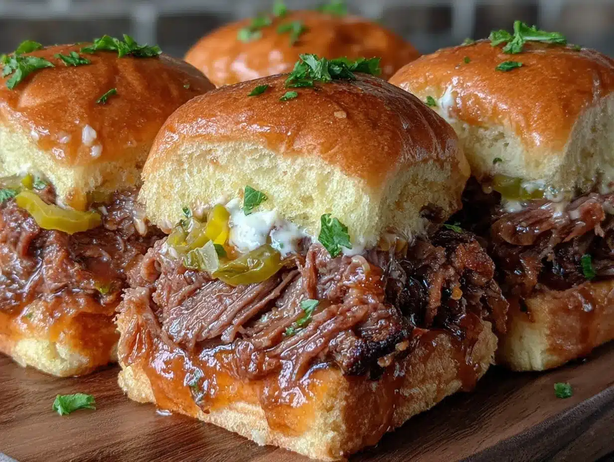 slow cooker Mississippi pot roast sliders preparation steps