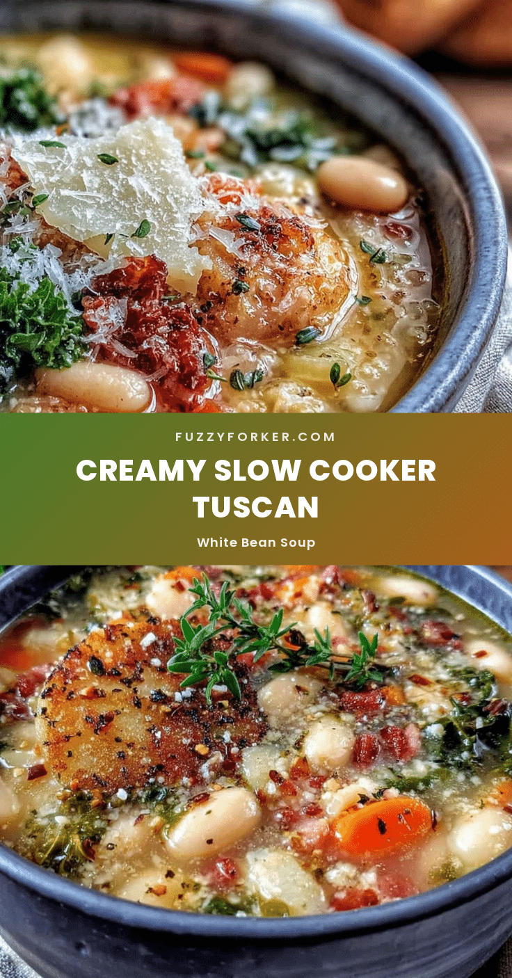 slow cooker tuscan white bean soup recipe