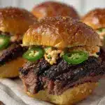 smoked brisket sliders - featured image