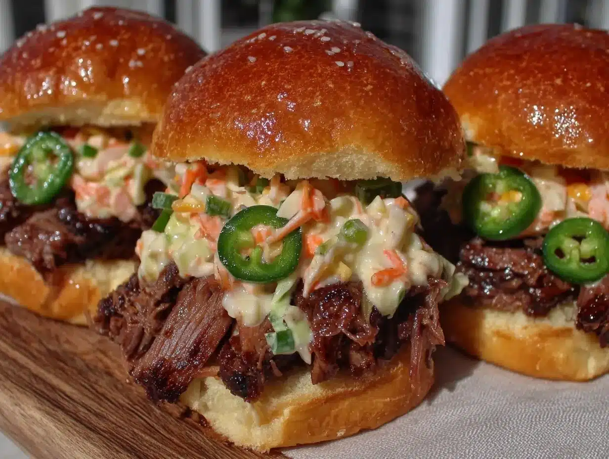 smoked brisket sliders preparation steps