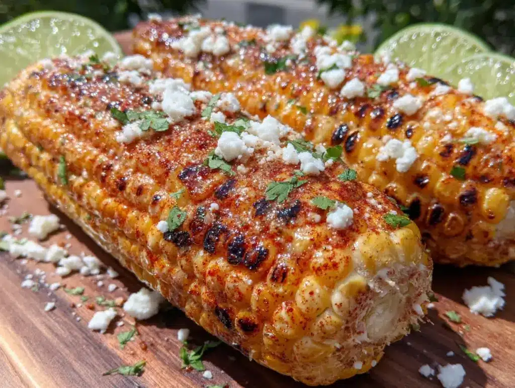 smoked paprika grilled corn on the cob - featured image