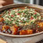 smoky chipotle black bean and sweet potato soup - featured image