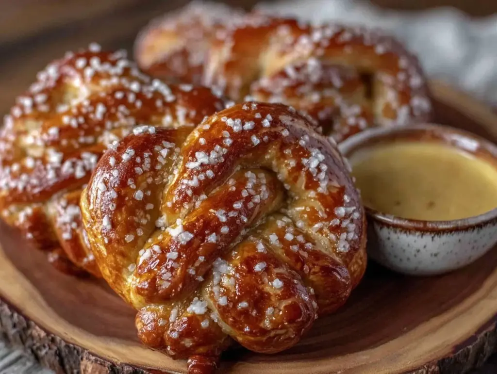 soft and tender homemade pretzels - featured image