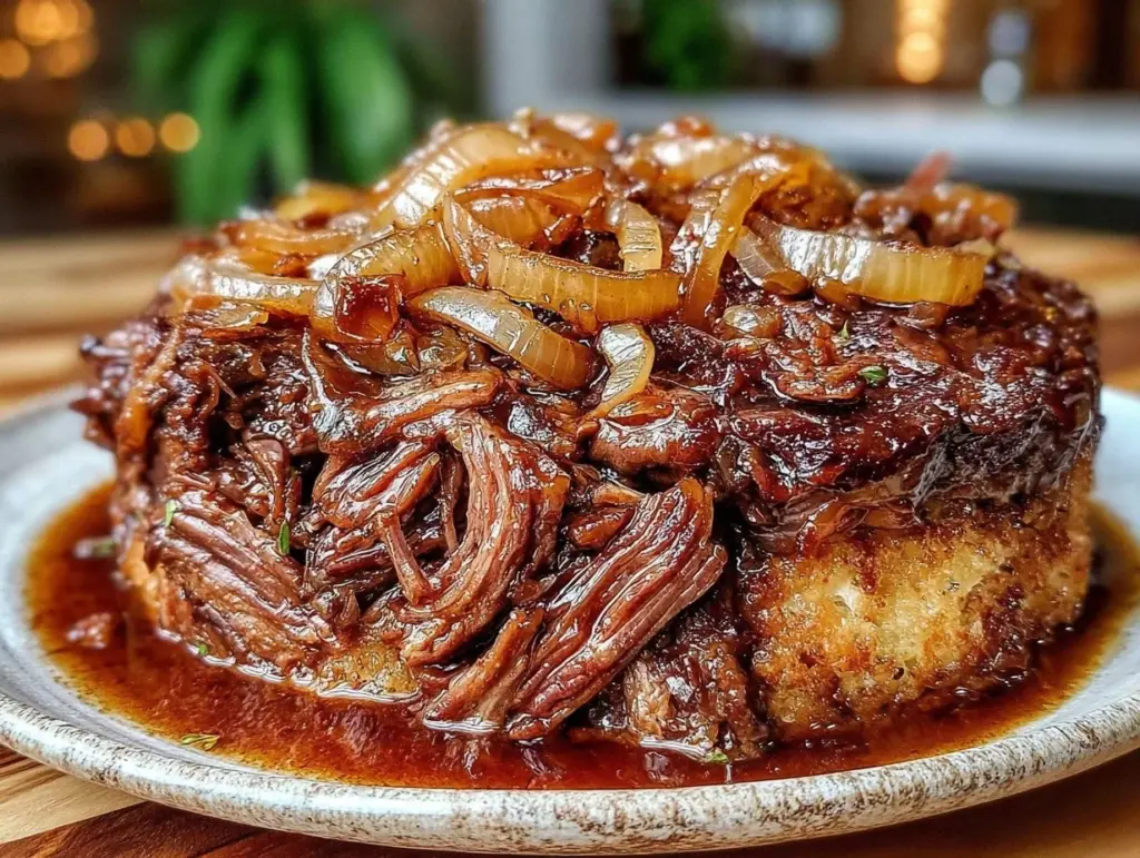 Tender Crockpot Apple Cider Braised Pork - featured image