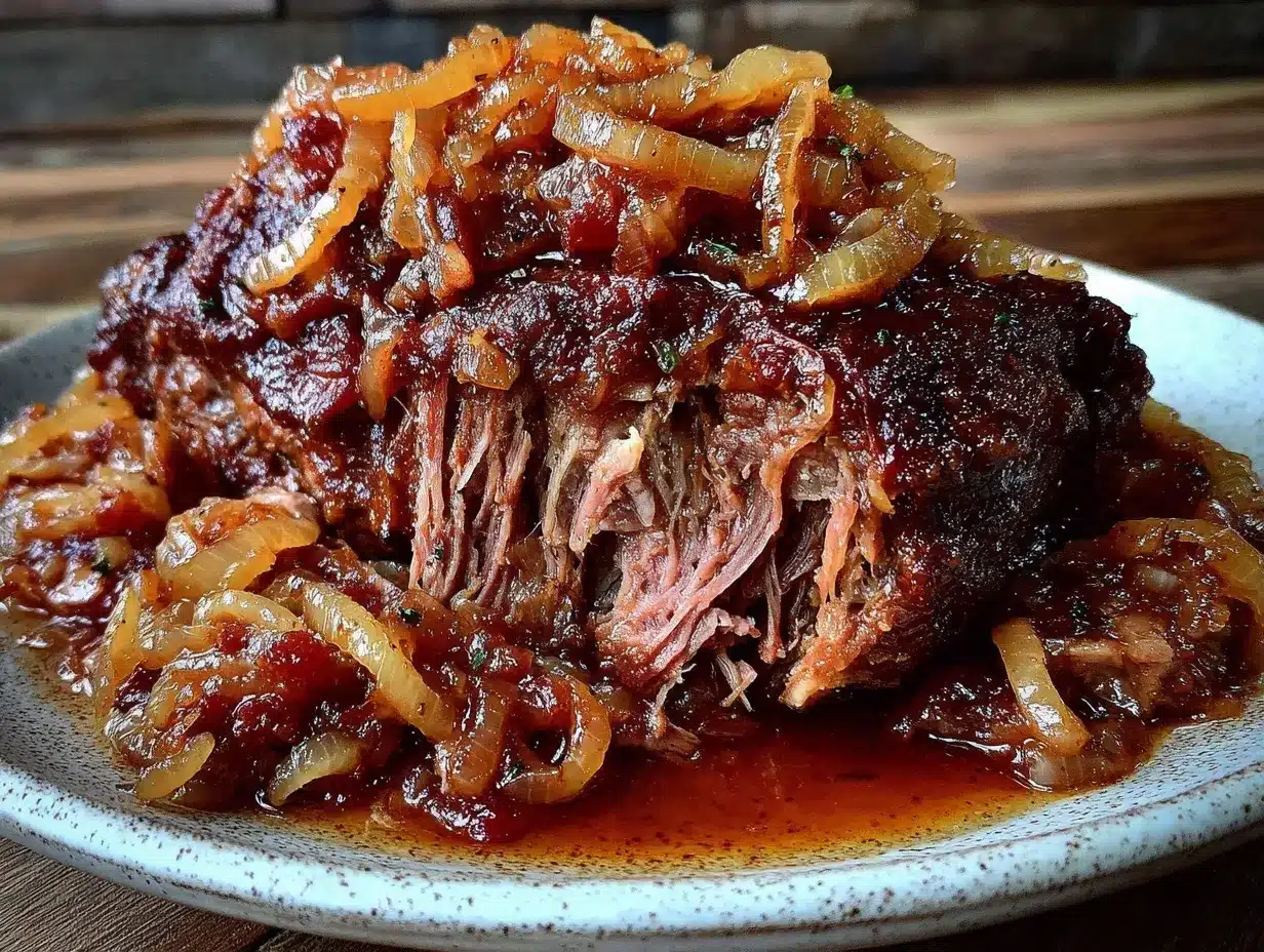 Tender Crockpot Apple Cider Braised Pork preparation steps
