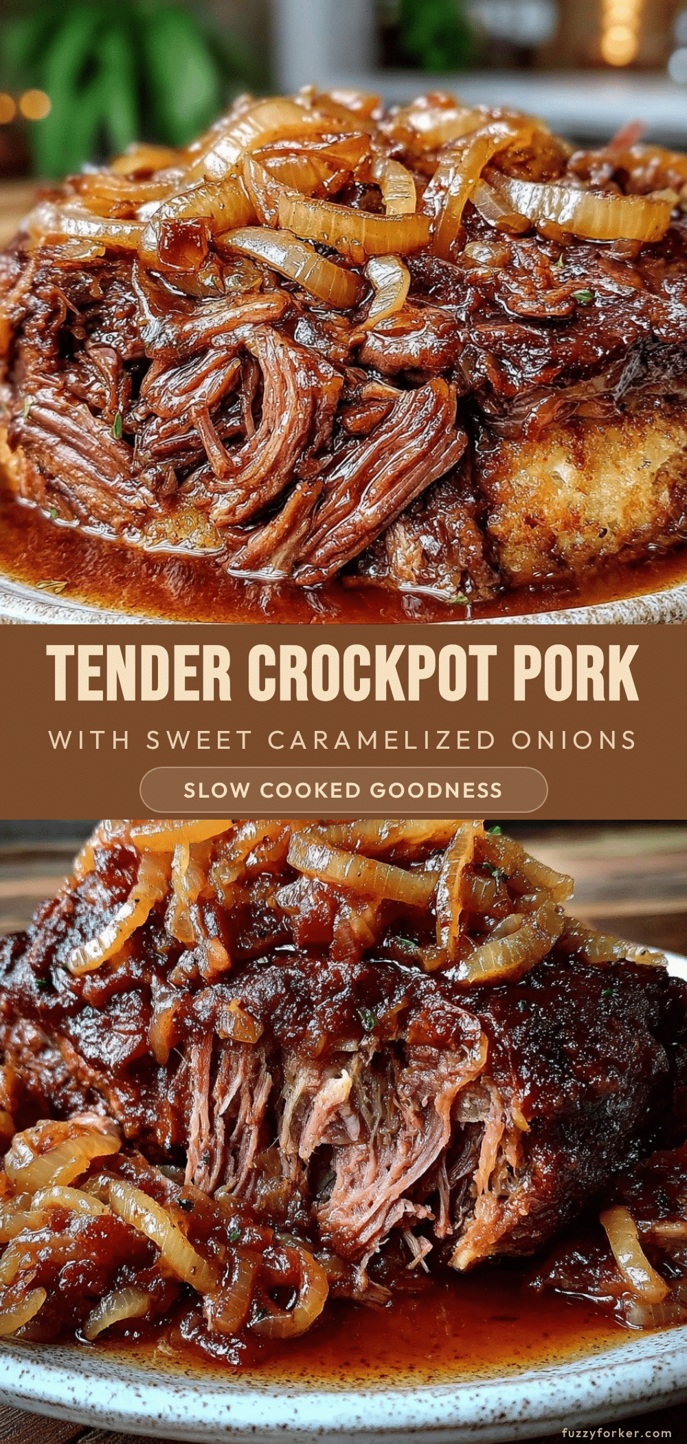 Tender Crockpot Apple Cider Braised Pork recipe