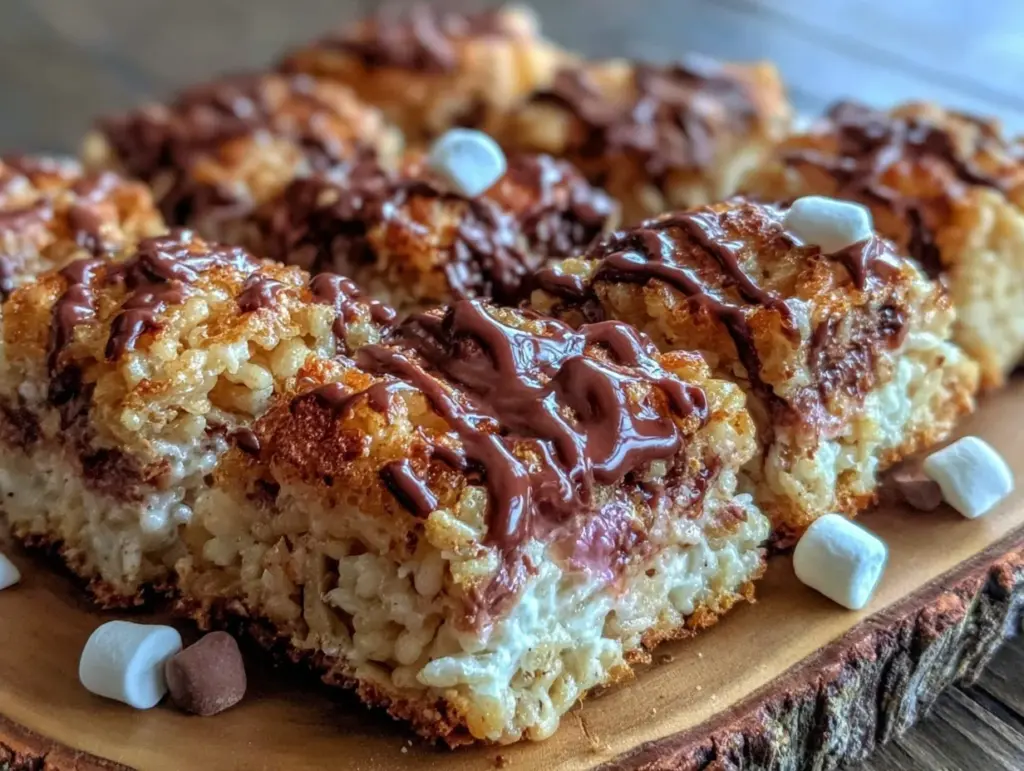 Ultimate Gooey S’mores Rice Krispie Treats - featured image