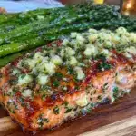 zesty baked lemon herb salmon - featured image
