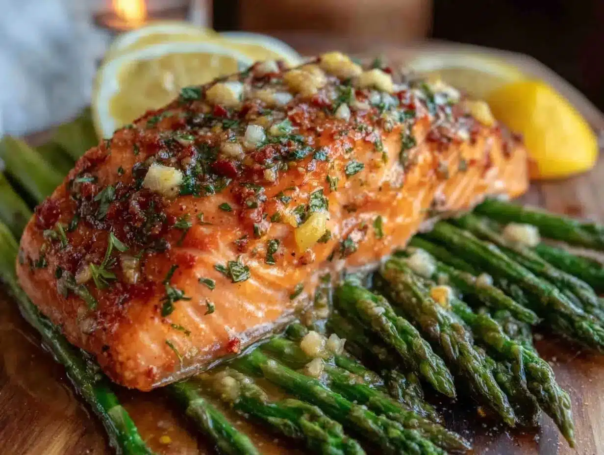 zesty baked lemon herb salmon preparation steps